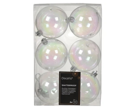 Bauble Polystyrene Transparent/Iris D.8cm - image 1