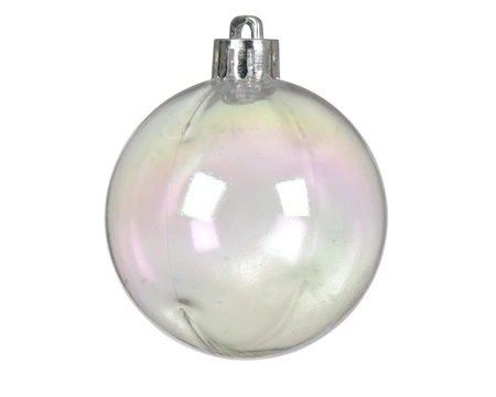 Bauble Polystyrene Transparent/Iris D.8cm - image 2