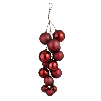 Bauble Unbreakable Bundle D. Red  L16Xw16Xh46Cm
