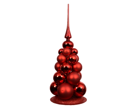 Baubles Glass christmas red dia4cm - image 1