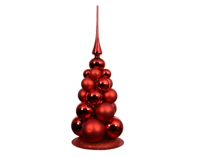 Baubles Glass christmas red dia4cm - image 1