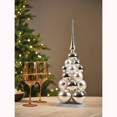 Baubles Glass silver dia4cm - image 2