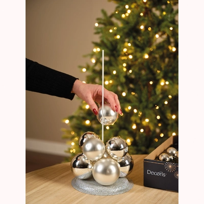 Baubles Glass silver dia4cm - image 4