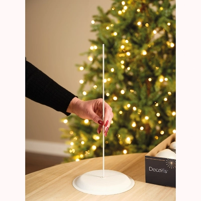 Baubles Glass winter white dia4cm - image 3