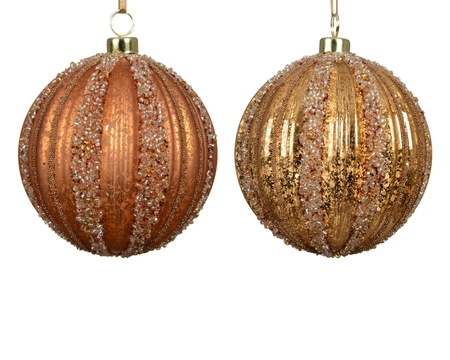 Baubles Polystyrene Brandy D.10cm