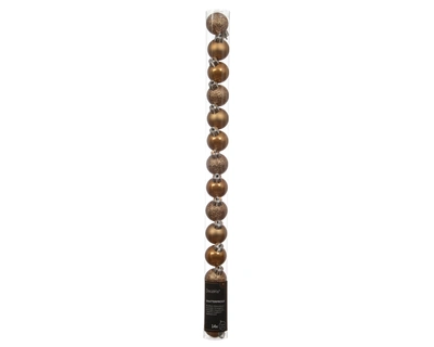 Baubles Polystyrene Caramel Brown D.3cm - image 1