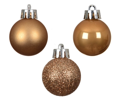 Baubles Polystyrene Caramel Brown D.3cm - image 2