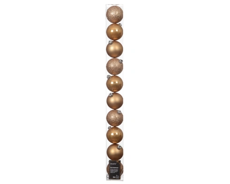 Baubles Polystyrene Caramel Brown D.6cm - image 2