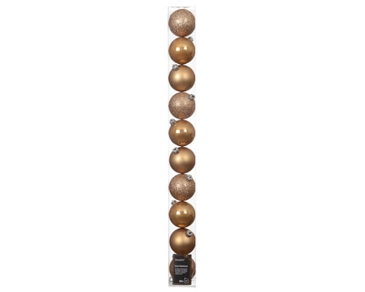 Baubles Polystyrene Caramel Brown D.6cm - image 2