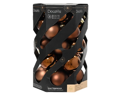 Baubles Polystyrene espresso dia6cm - image 1