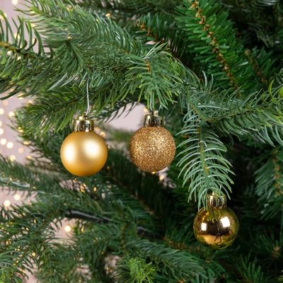 Baubles Polystyrene Light Gold D.3cm - image 2