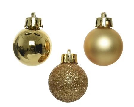 Baubles Polystyrene Light Gold D.3cm - image 1