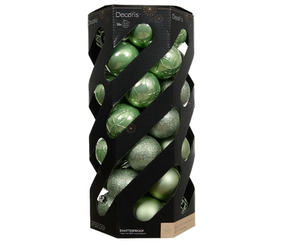 Baubles Polystyrene matcha green dia6cm - image 1