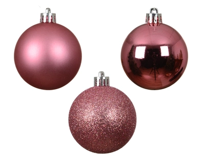 Baubles Polystyrene Pink Blossom D.6cm