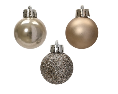 Baubles Polystyrene Smokey Pearl D.3cm