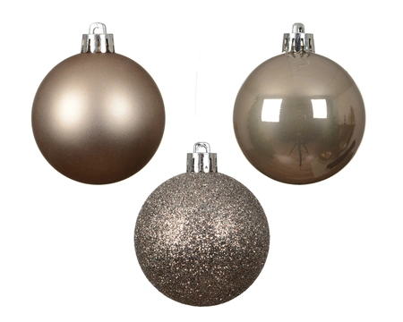 Baubles Polystyrene Smokey Pearl D.6cm - image 1