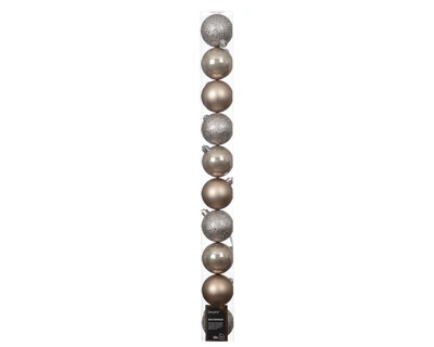 Baubles Polystyrene Smokey Pearl D.6cm - image 2