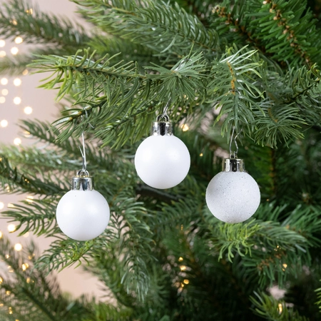 Baubles Polystyrene Winter White D.3cm - image 2
