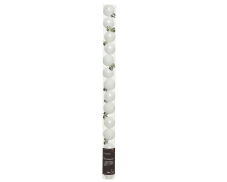 Baubles Polystyrene Winter White D.3cm - image 3