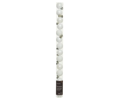 Baubles Polystyrene Winter White D.3cm - image 3