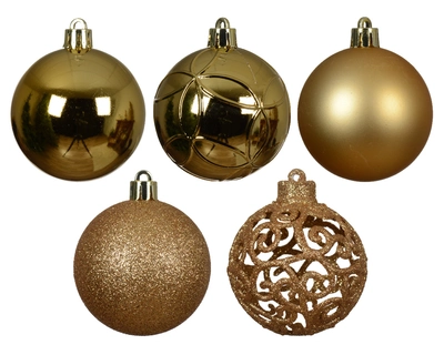 Baubles Shatterproof Light Gold Dia6cm - image 2