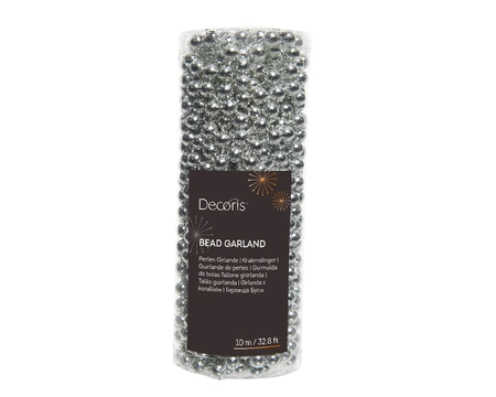 Bead Garland Plastic Shiny Silver L.1000CmD.0.8Cm - image 1