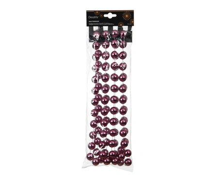 Bead Garland Xxl Polystyrene Dark Rose L.270cm - image 2