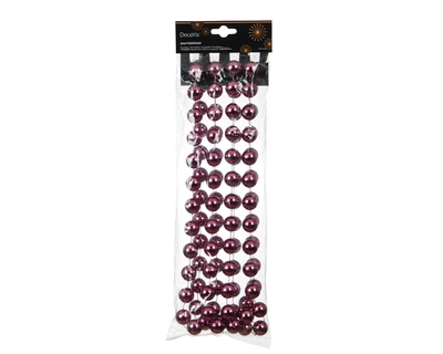Bead Garland Xxl Polystyrene Dark Rose L.270cm - image 2