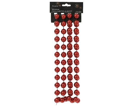 Bead Garland Xxl Polystyrene oxblood L2.7m - image 2