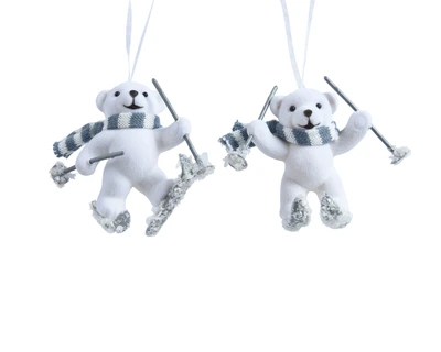 Bear Polystyrene Scarf,Ski White W.6.5cm x H.10cm