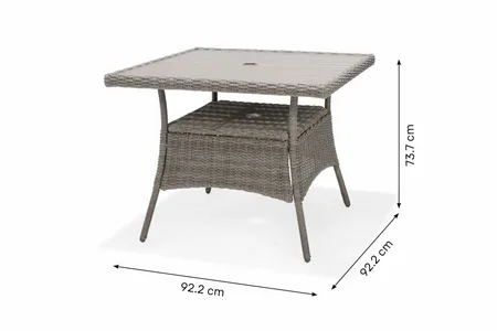 Bermuda Grey 4-Seat Square Dining Set - image 3