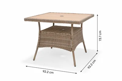 Bermuda Sand 4-Seat Square Dining Set - image 3