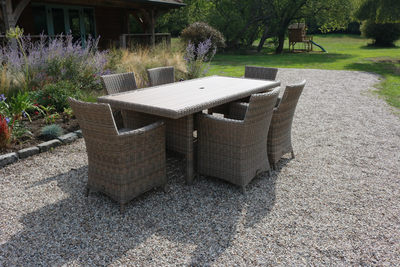 Bermuda Sand 6-Seat Rectangle Dining Set - image 1