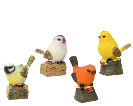 Bird Polyresin Bird 4 asst.