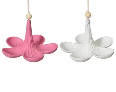 Birdfeeder Bamboo Flower And Cotton Hanger dia15.00cm asst.