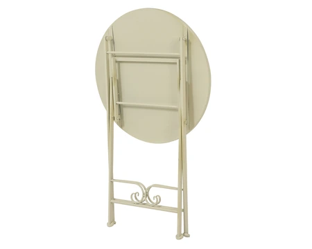 Bistro Table Geneva Mosaic Stone Outdoor Cream D.58Cm - image 5