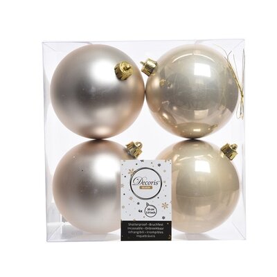 BL Baubles Shatterproof Dia10Cm Pearl