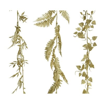 BL Garland plastic glitter Gold 180cm