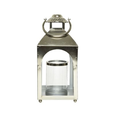 BL Lantern Iron L20-W20-H50Cm Silver