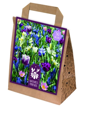 Blooms, Bees & Butterflies Landscape Garden Blue Shades