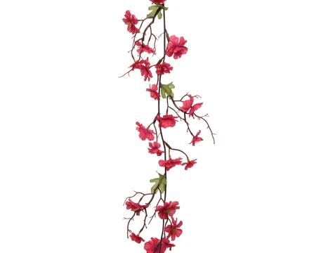Blossom Peach Blossom Polyester Garland Fuchsia H.187Cm - image 1