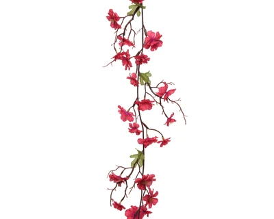 Blossom Peach Blossom Polyester Garland Fuchsia H.187Cm - image 1