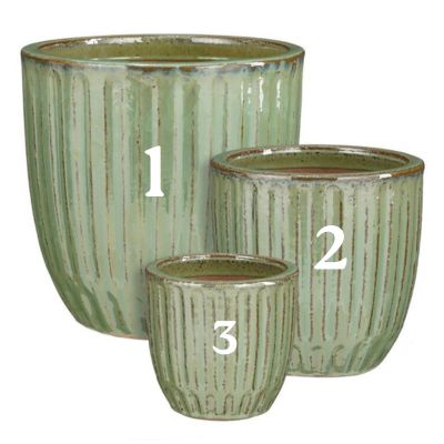 Boca Pot Round L. Green - H27Xd27Cm
