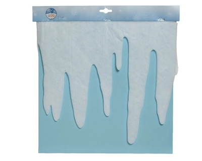 Border Icicle Polyester White