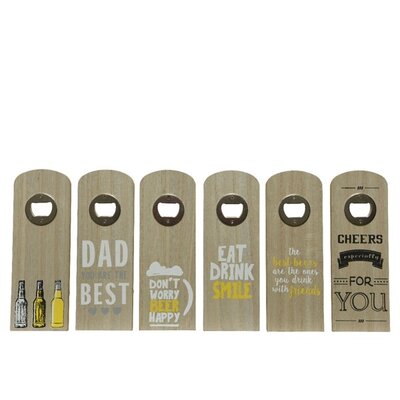 Bottle Opener Mdf W Beer  Asst