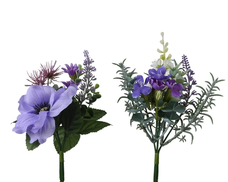 Bouquet Polyester Lilac/Colour(S) dia26-L15-W15-H26cm