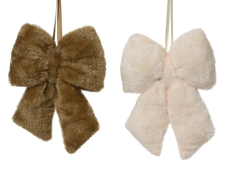 Bow Artificial Fur Asst. W.35cm x H.40cm