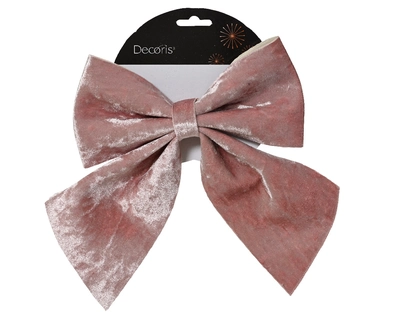 Bow Polyester blush pink H34cm - image 2