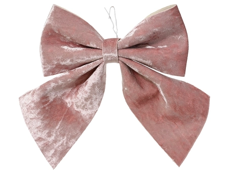 Bow Polyester blush pink H34cm - image 2