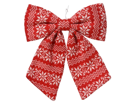 Bow Polyester Fiber red/white L2-W30-H32cm - image 2